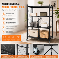 Étagères de rangement métalliques à 5 niveaux, étagères de rangement pour entrepôt, étagères de rangement pour cuisine, chambre et salon