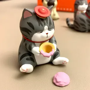 Longue vie à mon chat empereur, 3 figurines surprise en boîte mystère, animaux de compagnie secrets, modèle de dessin animé, boîte mystère chanceuse, modèle de décoration de bureau - Product Image 4