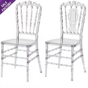 Sedia in Resina Dorata Trasparente Stile Tiffany, Bestseller per Esterni, Giardino <span class=keywords><strong>e</strong></span> Caffè - Product Image 5