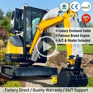 ENVÍO GRATUITO EN LA UE Mini Excavadoras de 2 Toneladas, Excavadora Pequeña con Orugas, CE EPA, Excavadora de 3.5 Toneladas para Granja, Jardín, Construcción de Viviendas - Product Image 2