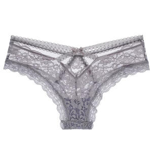 Biancheria intima da donna Sexy all'ingrosso biancheria intima nera trasparente a tubo caldo pantaloni Bikini trasparenti biancheria intima alta - Product Image 4