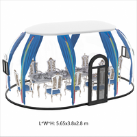 Dôme PC préfabriqué, maison romantique en forme d'ellipse, maison de villégiature Airbnb, dôme igloo ovale pour événements pour enfants, mariages et fêtes