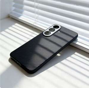 Étui de téléphone magnétique de luxe antichoc en fibre de carbone avec support anneau magnétique, compatible avec <span class=keywords><strong>Samsung</strong></span> Galaxy S26+ - Product Image 1
