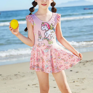 Vente en gros 2025 Maillot de bain sirènes <span class=keywords><strong>une</strong></span> pièce de créateur pour enfants Maillots de bain brillants avec impression de logo personnalisé pour filles - Product Image 4