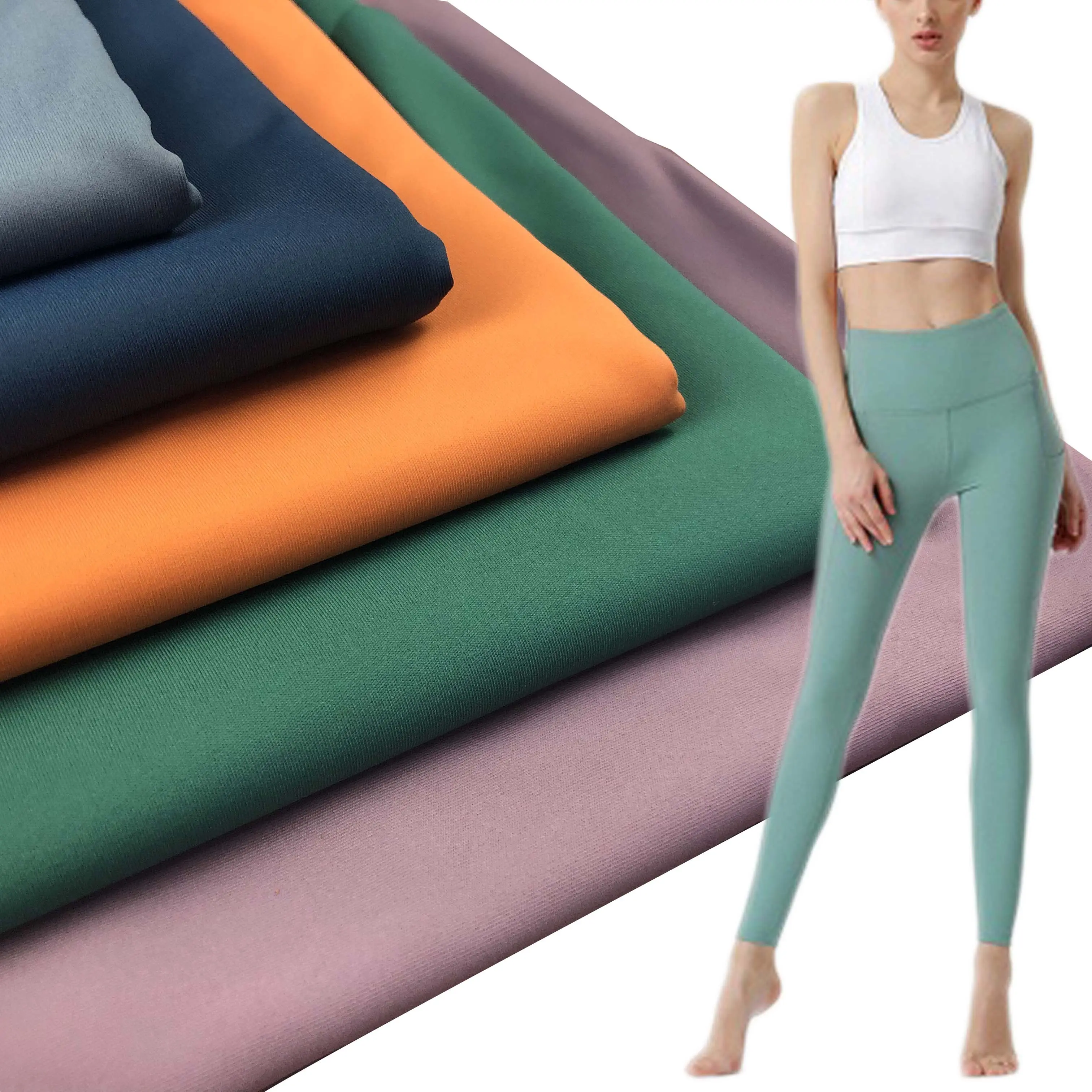 Jdttex sıcak satış ve düzenli % 27% spandex 73% naylon ücretsiz kesim spor yoga pantolon kumaşı