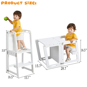 Torre di Apprendimento in Legno per Bambini, Sgabello da Cucina per l'Apprendimento e l'Autonomia dei Bambini - Product Image 2