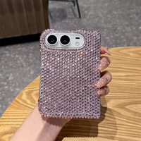 Étui de téléphone de luxe à écran plein, avec paillettes, diamants et strass, pour iPhone Duo, protection antichoc, coque brillante pour iPhone 18 Duo