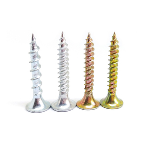 Vis à cloison sèche en acier au carbone inoxydable, galvanisée argentée - Product Image 1