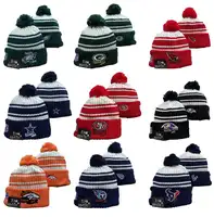 2022 berretti da football americano lavorati a maglia cappelli invernali per 32 squadre