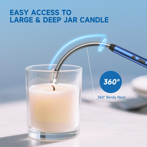 Fashion Windproof Rechargeable USB <b>Electric</b> Multi-Function Arc Lighter Single Plasma <b>BBQ</b> Kitchen Candle Aluminum Metal - Product Image 2