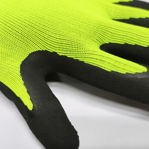 Gants de travail de sécurité OEM Luva en latex, coque en nylon, orange, paume en mousse respirante, revêtement en latex pour une meilleure adhérence, Guantes De Latex Ce <span class=keywords><strong>3121</strong></span> - Product Image 2