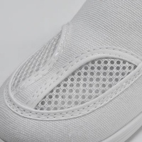 Zapatos de Seguridad Antiestáticos de Lona con Suela de PVC/PU, Cuatro Orificios, Antipolvo, para Cuarto Limpio ESD, Colores Personalizados