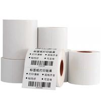 Stiker kertas perekat kode batang Printer Label Transfer termal kompatibel Zebra GK420T untuk Label pengiriman, pita bertanya