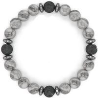 Bracelet en pierre de lave, jaspe zébré rose, bracelet diffuseur d'aromathérapie relaxant pour femmes et hommes, yoga, chakra, guérison par les cristaux