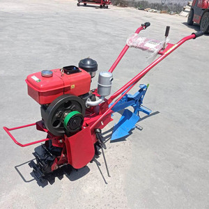 Farm <b>Cultivator</b> Diesel Power Tiller 1 Row Red With Seed Feeder Multifunctional - Product Image 3