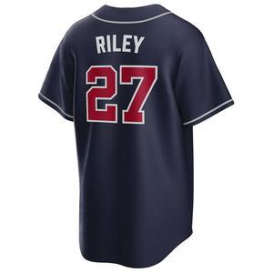 Maillots de baseball cousus pour hommes, vierges, 13 Ronald Acuna Jr., 1 Ozzie Albies, 28 Matt Olson, 27 Austin Riley, 3 Dale Murphy, S-3XL - Product Image 5