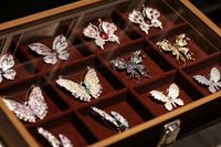 XILIANGFEIZI 2025 Nouvelle Broche Papillon de Luxe en Cuivre et Zircon, Accessoire de Corsage, Cadeau pour Mariage, Fête, Anniversaire