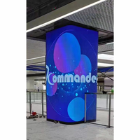 Écran LED souple incurvé couleur pleine, aimant, service frontal, module LED flexible P4 pour la publicité