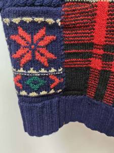 Cardigan décontracté pour femme avec col en V, panneaux en laine/cachemire à motifs et tissage texturé confortable - Product Image 4