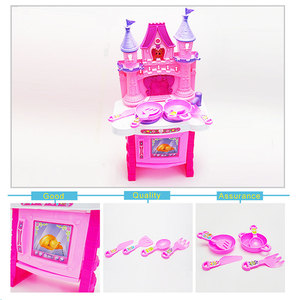 Lucky Toys Set de jeu de cuisine en plastique pour château rose avec lumière - Product Image 2