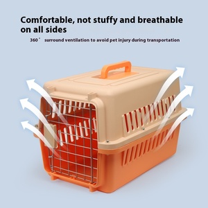 Köpek Kulübesi Evcil Hayvan Plastik Taşınabilir Dayanıklı Çevre Dostu Açık Hava Seyahat Kedi Taşıma Kargo Kutusu Evcil Hayvan Çantası Evcil Hayvan Seyahat Kafesi 5kg - Product Image 4
