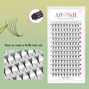Abonnie 0.05 Longue Tige Premade Lash Fan 8D 10D 12D Pointy Thin Base Premade Volume Fan Mink Narrow Pre Made <span class=keywords><strong>Bouquet</strong></span> Eyelash Fans - Product Image 3