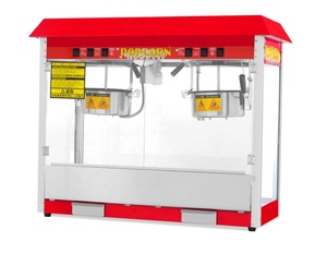 Neue große elektrische Doppeltopf-Popcornmaschine, vollautomatisch, hohe Produktivität, für Freizeitparks und Cafés, 220V-240V - Product Image 5
