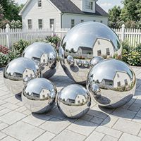 Grande boule miroir gonflable en PVC argenté brillant, durable, avec logo OEM, pour décorations de mariage et publicité gonflable
