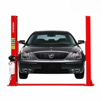 YINGMA YM-SJJSJ-033 Otomatik Açılır 4 Tonluk İki Kolon Araç Kaldırma Platformu Tek Taraflı Kilit Açma Zincir Tahrikli Hidrolik Araç Lifti 1800mm Maksimum Yükseklik Otomatik
