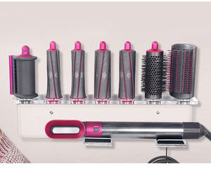 Soporte de Pared de Acrílico Transparente Resistente a los Rayos UV, Organizador, Exhibidor para <span class=keywords><strong>Dyson</strong></span> <span class=keywords><strong>Airwrap</strong></span>, Soporte para Barriles, Cepillos y Varillas - Product Image 1