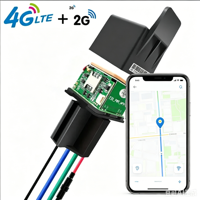 Traceur GPS 4G+2G avec relais, détection ACC, coupure d'huile à distance, plateforme gratuite pour voiture et moto