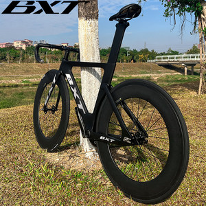 จักรยานฟิกซ์เกียร์คาร์บอนไฟเบอร์ BXT รุ่น FY2041 แบบไม่มีเบรก สำหรับปั่นบนถนนและสนามหญ้า  แบบมืออาชีพ  ขับเคลื่อนด้วยแรงคนเดียว - Product Image 4
