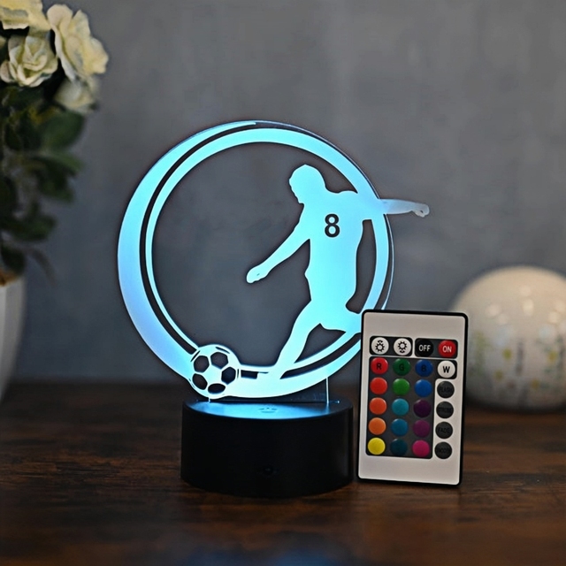 3D Basketball Remote Control 16 Color USB Powered Lamp Night for Bedroom Football
