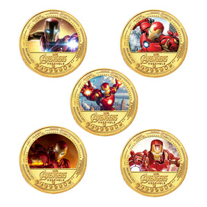 Offre Spéciale en Stock : Pièces Commémoratives en Fer de 40 mm Avengers Spider-Man Iron Man, Badges et Artisanat Métallique - Product Image 4