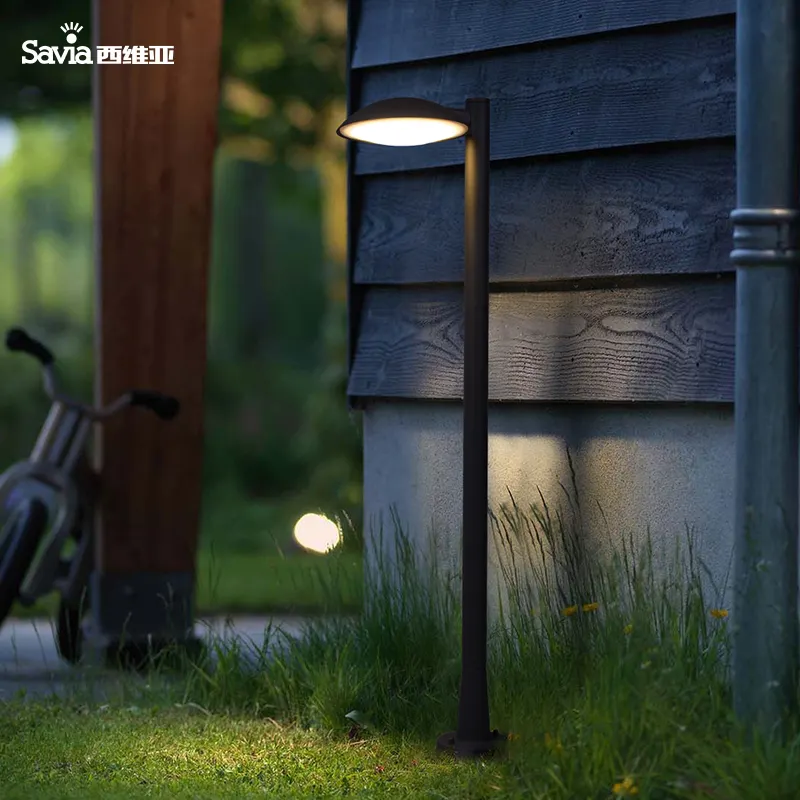 Savia-poste de luz de paisaje moderno, impermeable, IP65, columna LED de calle para Parque de aluminio, lámpara de jardín decorativa para exteriores