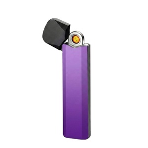 Hot Sales Personalization Custom logo <b>Windproof</b> Cigarette <b>Lighter</b> Metal Electric <b>Lighter</b> for Smoke - Product Image 1