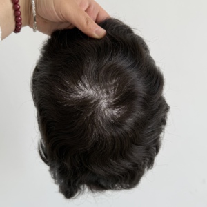 Pelucas de Cabello Humano de Baja Densidad para Hombre, Tupé Masculino, Sistema Capilar, Tupé para Hombre, Mejor Precio, Buena Calidad # 1B - Product Image 1