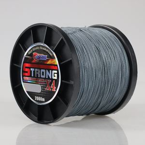 Ligne de pêche tressée 2000M, 4 ou 8 brins, ligne PE super résistante, anti-morsure, fil multifilament Dyneema pour la pêche en mer - Product Image 1