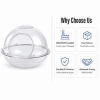Maison pour chat transparente en PC pour intérieur, matériau PC rigide, niche pour animaux de compagnie, lit de couchage pour chats et chatons