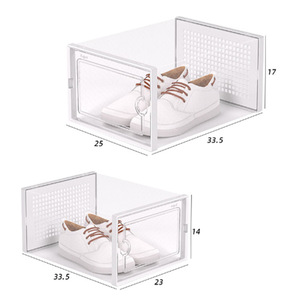 Modern Şeffaf Plastik İstiflenebilir Ayakkabı Saklama Kutusu Düzenleyici, Oturma Odası için Katlanabilir Ayakkabılık, Spor Ayakkabı Saklama Kabı - Product Image 5