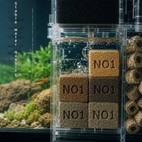 Matériau filtrant pour aquarium, briques carrées nano, maison pour bactéries de nitrification