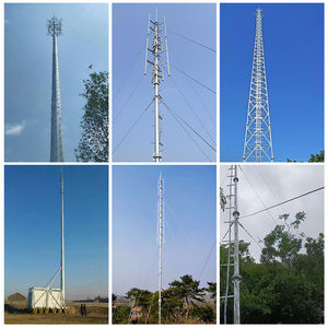하이 마스트 텔레콤 모노폴 타워 맞춤형 높이 20m-50m 5G WIFI 단일 파이프 통신 피뢰봉 견고한 50 년 - Product Image 6