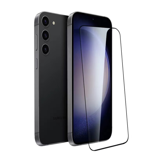 Ultrasonic Fingerprint Unlock Tempered Glass for samsung S24 Plus 2.5D Black Edge Silk galaxy S24 S24 ultra Screen Protector