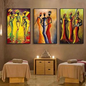 Quadro con Stampa UV di Donne in Stile <span class=keywords><strong>Etnico</strong></span> Indiano, Arte Moderna Minimalista per Soggiorno e Camera da Letto, Decorazione per la Casa - Product Image 2