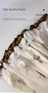 <span class=keywords><strong>Bonnet</strong></span> <span class=keywords><strong>de</strong></span> douche en satin double couche <span class=keywords><strong>de</strong></span> luxe pour femme, motif dessin animé personnalisé, réutilisable et imperméable, idéal pour la cuisine - Product Image 4