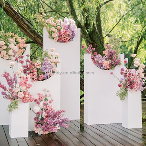 Factory Customized Acrylic PVC White Acrylic Stage <strong>Stand</strong> Wedding Decor <strong>Backdrop</strong> <strong>Stand</strong> for Wedding Events Decoration - Product Image 3