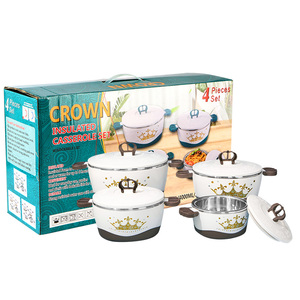 <span class=keywords><strong>Plat</strong></span> de service isotherme avec couvercle, 3 pièces, élégant, <span class=keywords><strong>pour</strong></span> garder les aliments au <span class=keywords><strong>chaud</strong></span> ou au frais, en acier inoxydable, le meilleur coffret cadeau <span class=keywords><strong>pour</strong></span> les mamans - Product Image 3