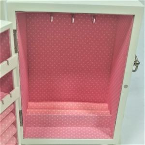 Nouvelle Table de Maquillage en Bois Personnalisée avec Miroir et Boîte à Bijoux pour Femmes et Filles - Product Image 4