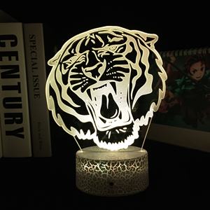 Sıcak Fırsat Hayvan Kaplan Şeklinde 3D LED Lamba Orijinal Aksiyon Figürü RGBw 16 Renkli LED Işık Kutusu USB Güç Kaynağı Dropshipping - Product Image 5