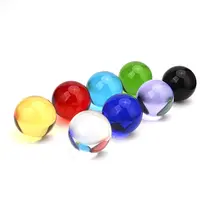 Bolas Mágicas de cristal transparentes, exquisitas bolas de cristal multicolor, regalos de Festival, artesanías de cristal